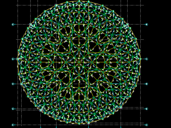 江阴明光正元广场圆形网架