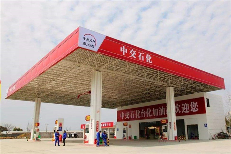 江阴加油站钢结构网架案例6